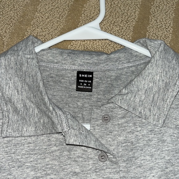 gray shien baggy cropped tee - Picture 2 of 2